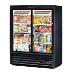 True GDM-41SL-60-HC-LD - Convenience Store Cooler, two-section, (2) glass sliding doors, powder coated
